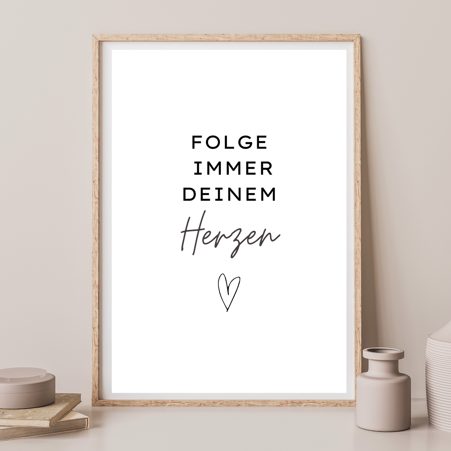Spruchposter schwarz weiß