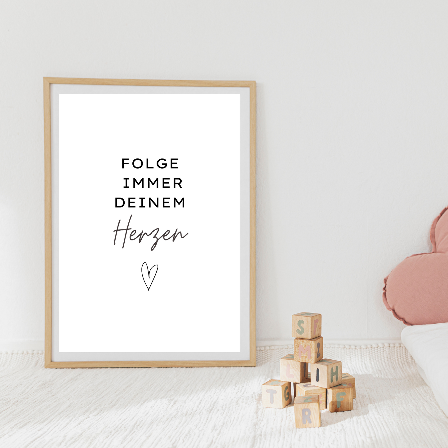 Minimalistisches Spruchposter