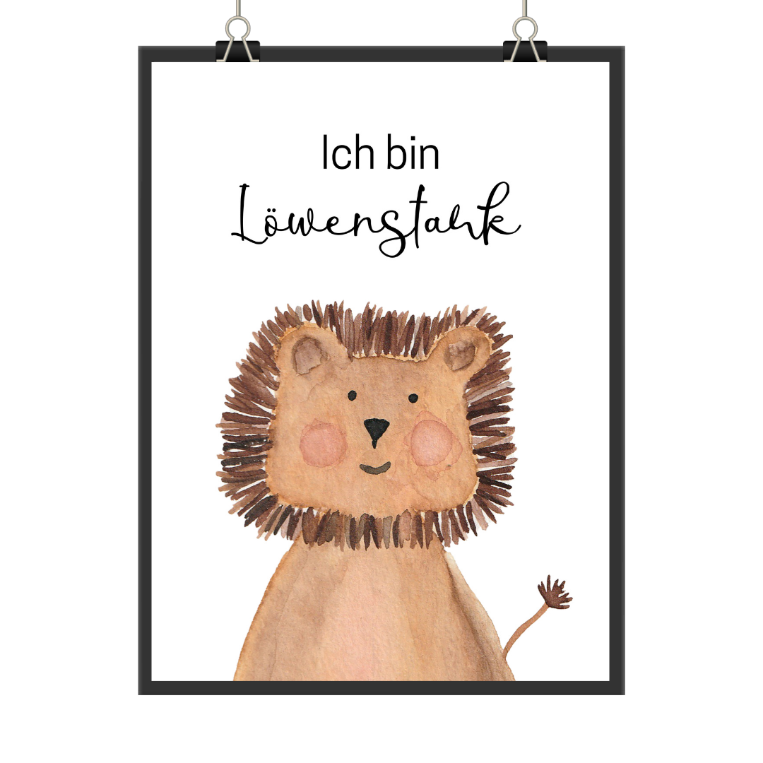 Mutmacher Poster "Löwenstark"