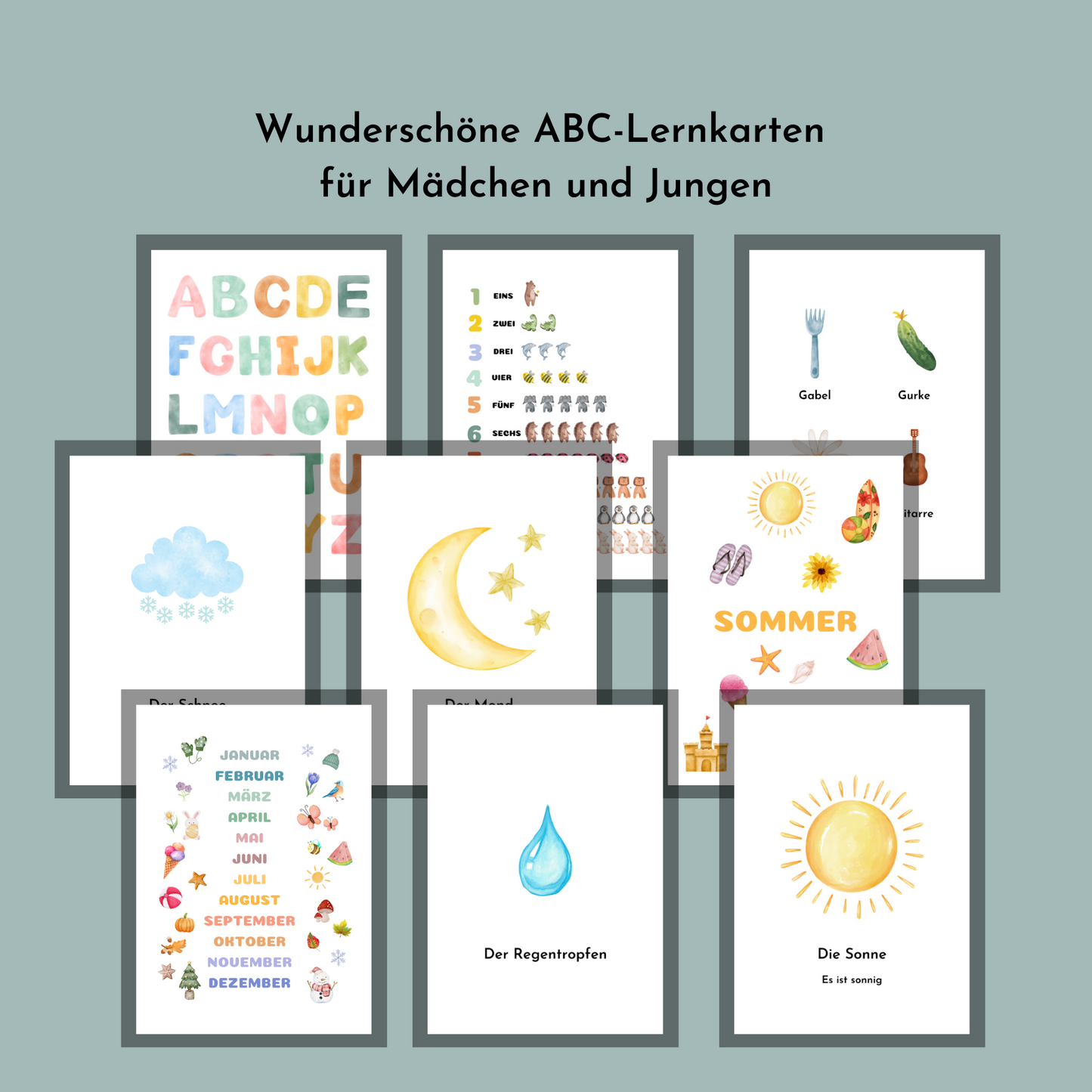 Kinder Lehrkarten zum ausdrucken