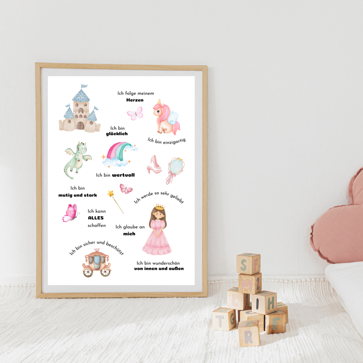 Affirmationsposter Mädchen