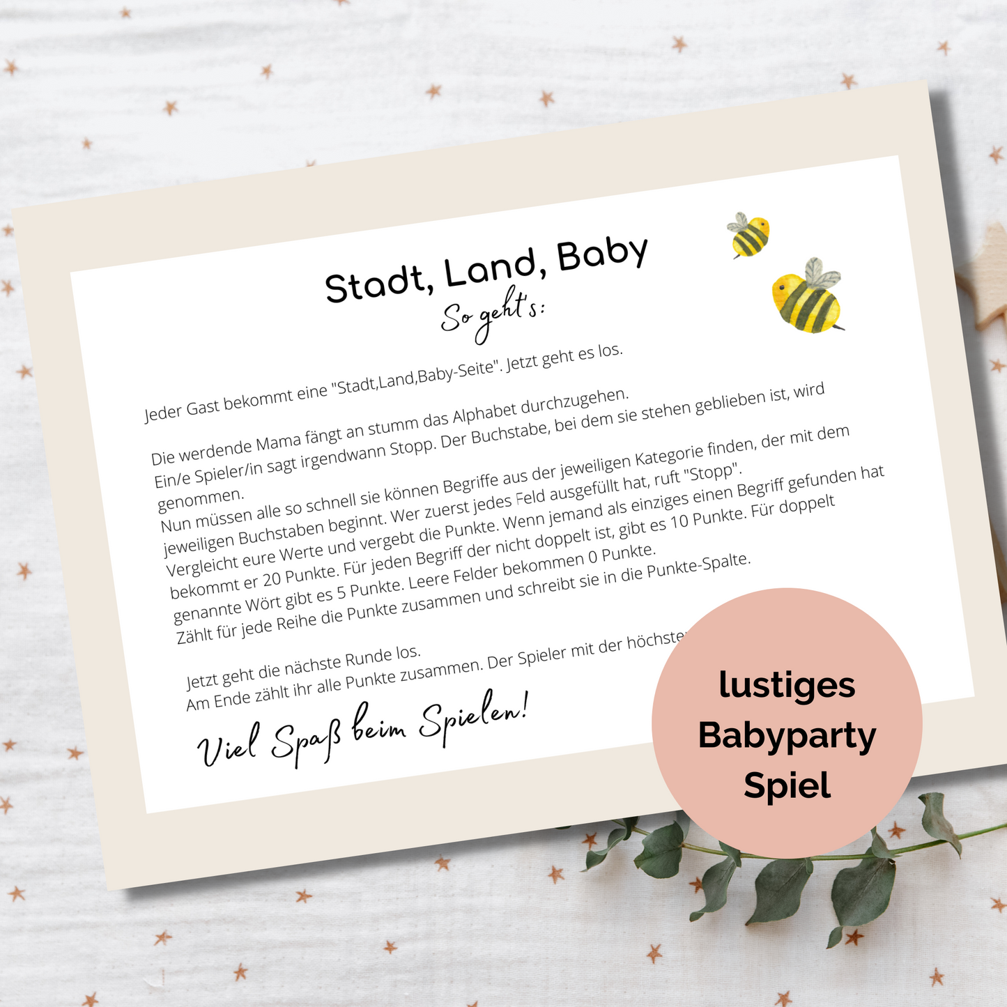Baby Party Spiel