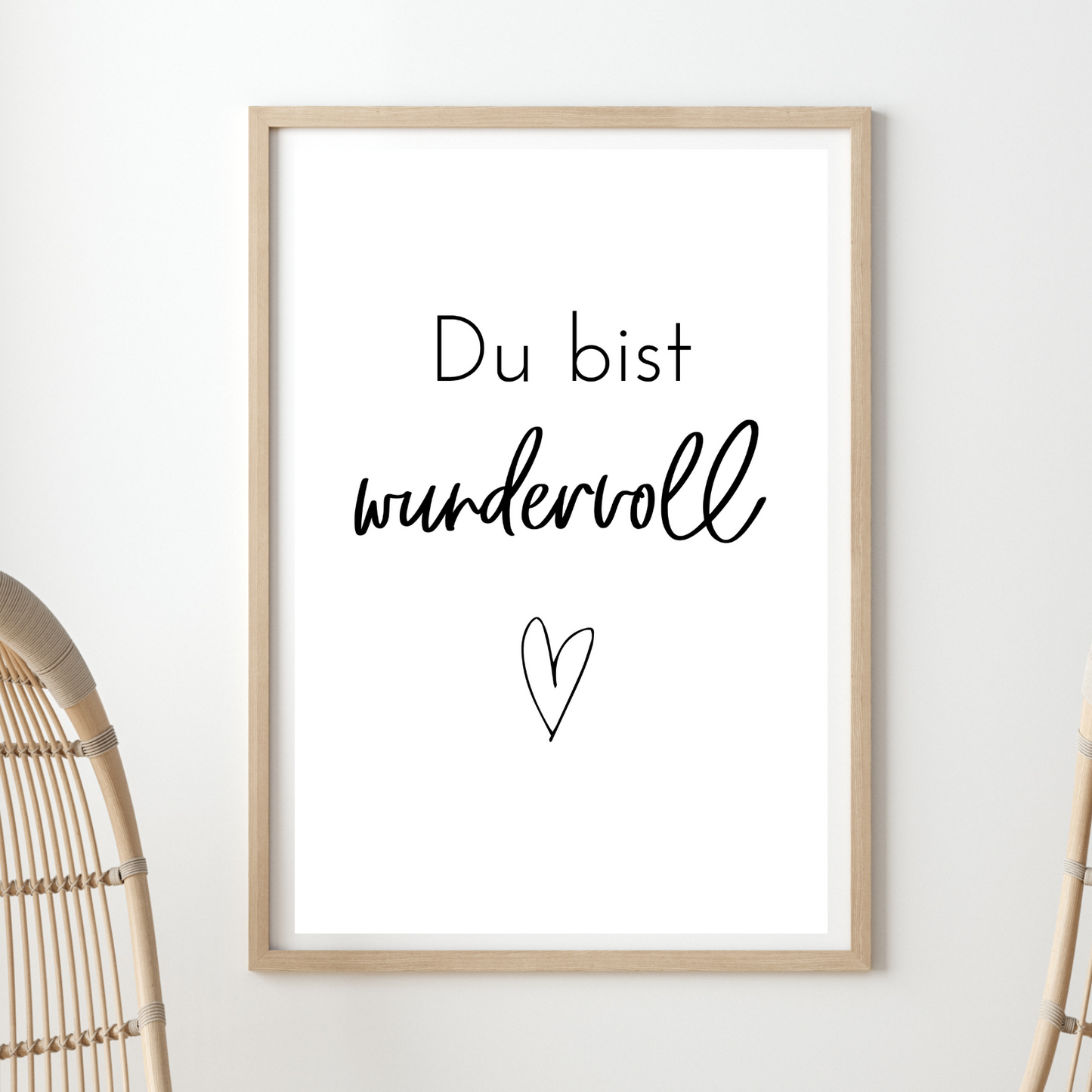 Poster Selbstliebe schwarz weiß