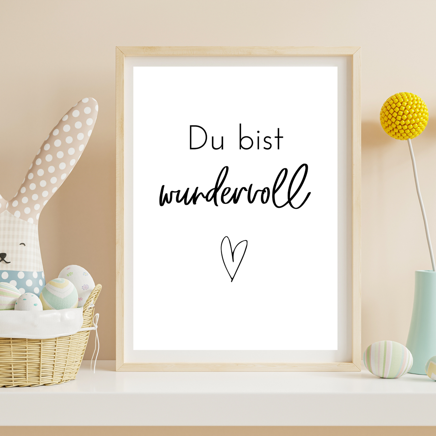 Affirmationsposter minimalistisch