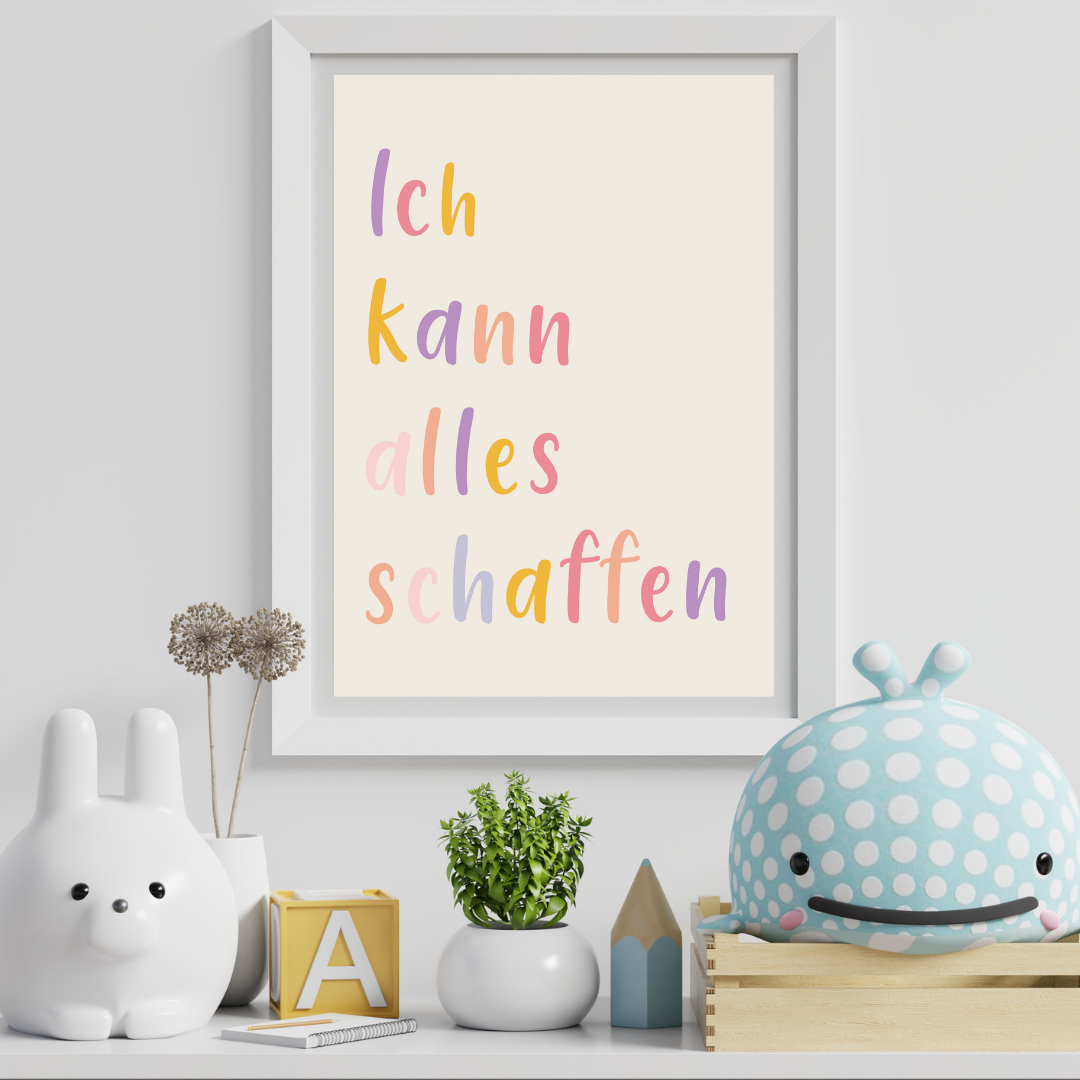 kinderzimmer poster 30x40 spruch