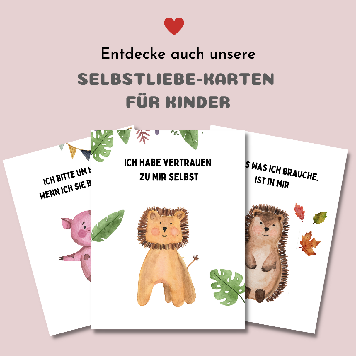 Affirmationskarten Mädchen