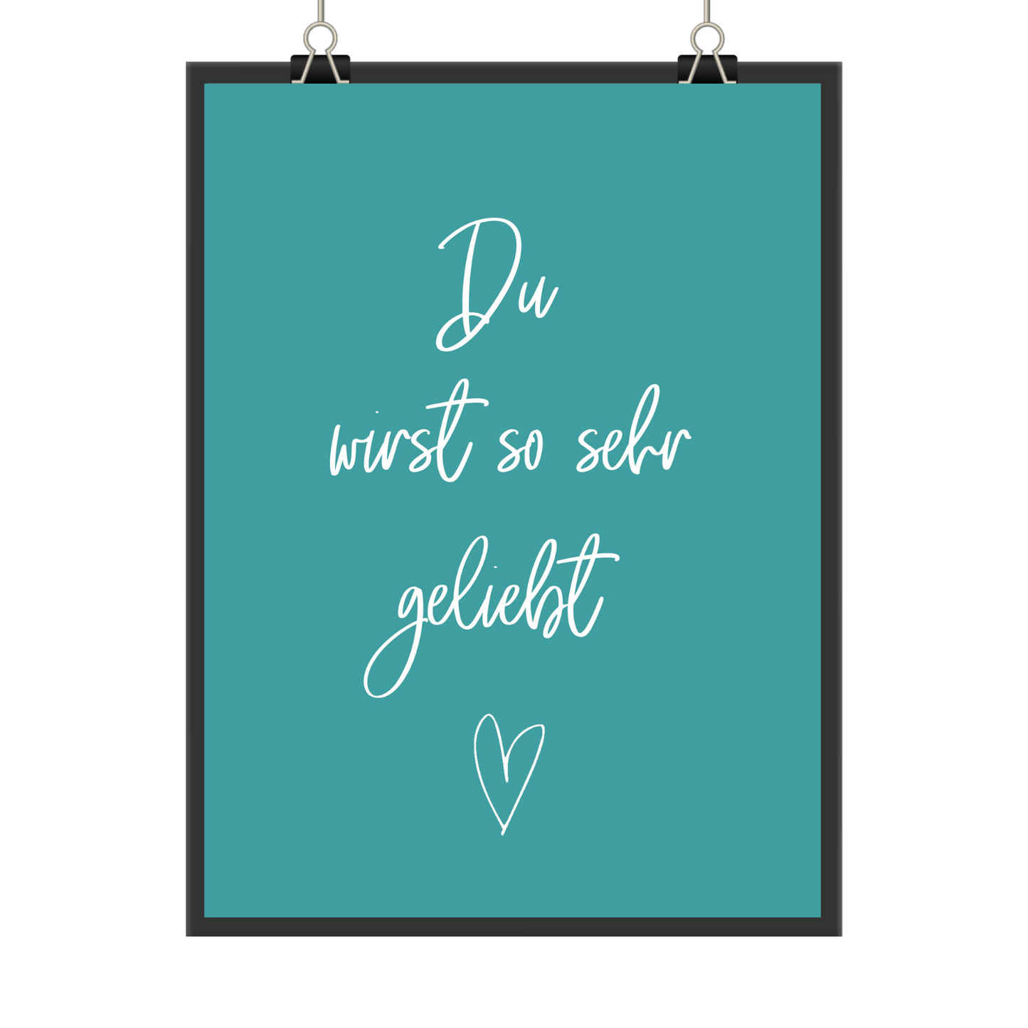 Spruch Poster Kinderzimmer blau
