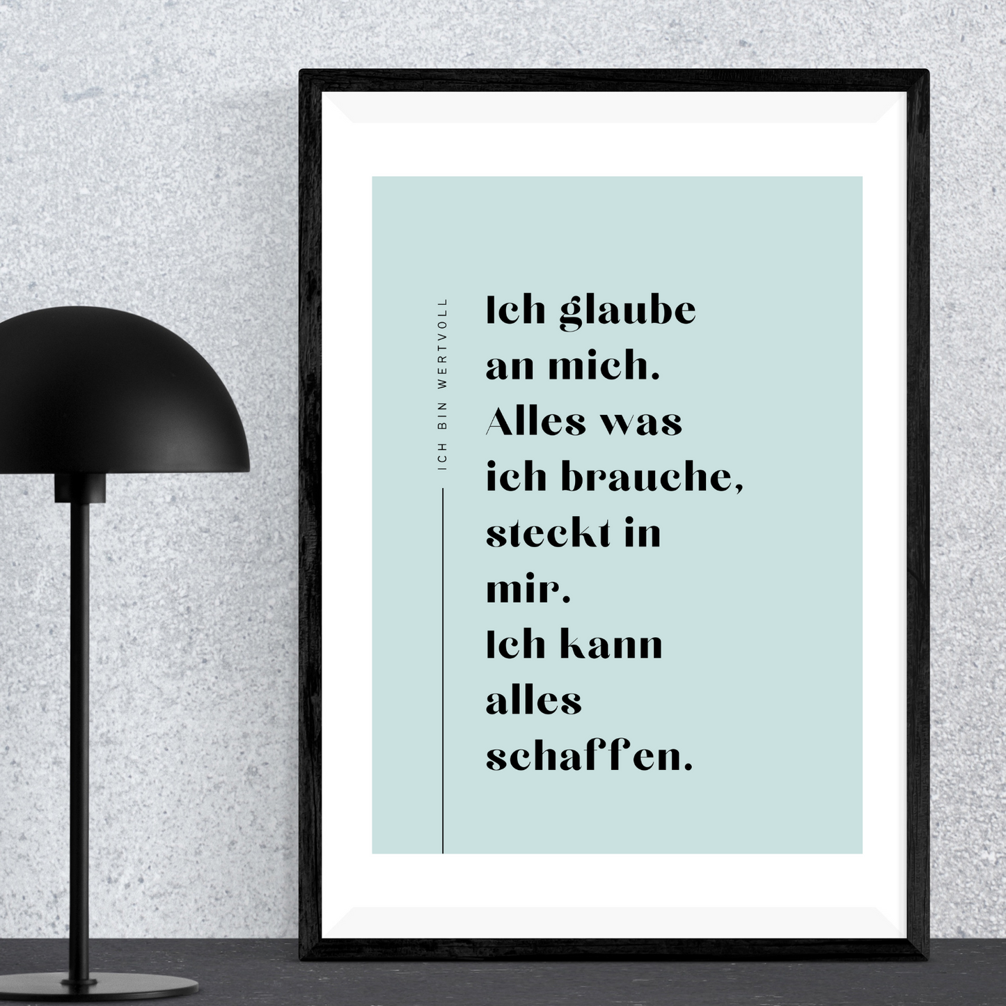 Kinder Affirmation blau