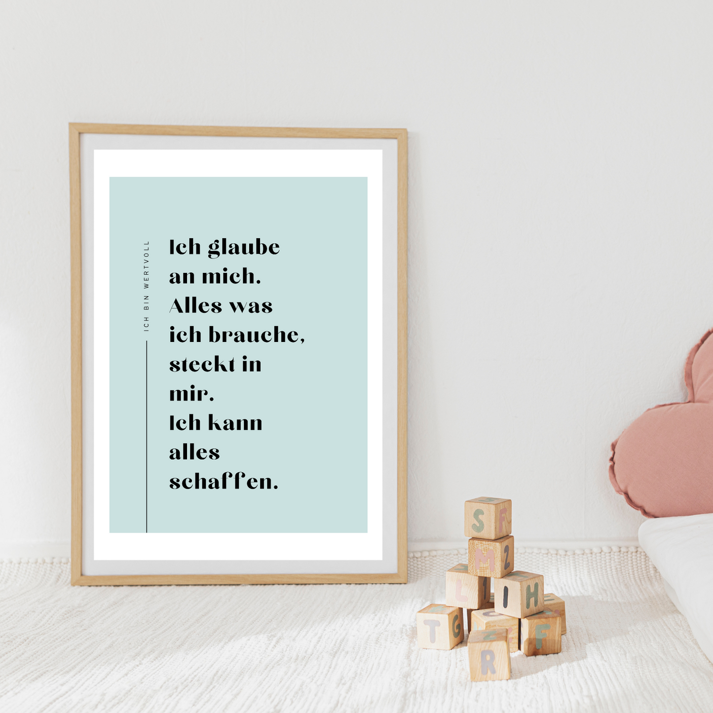 Minimalistisches poster selbstliebe