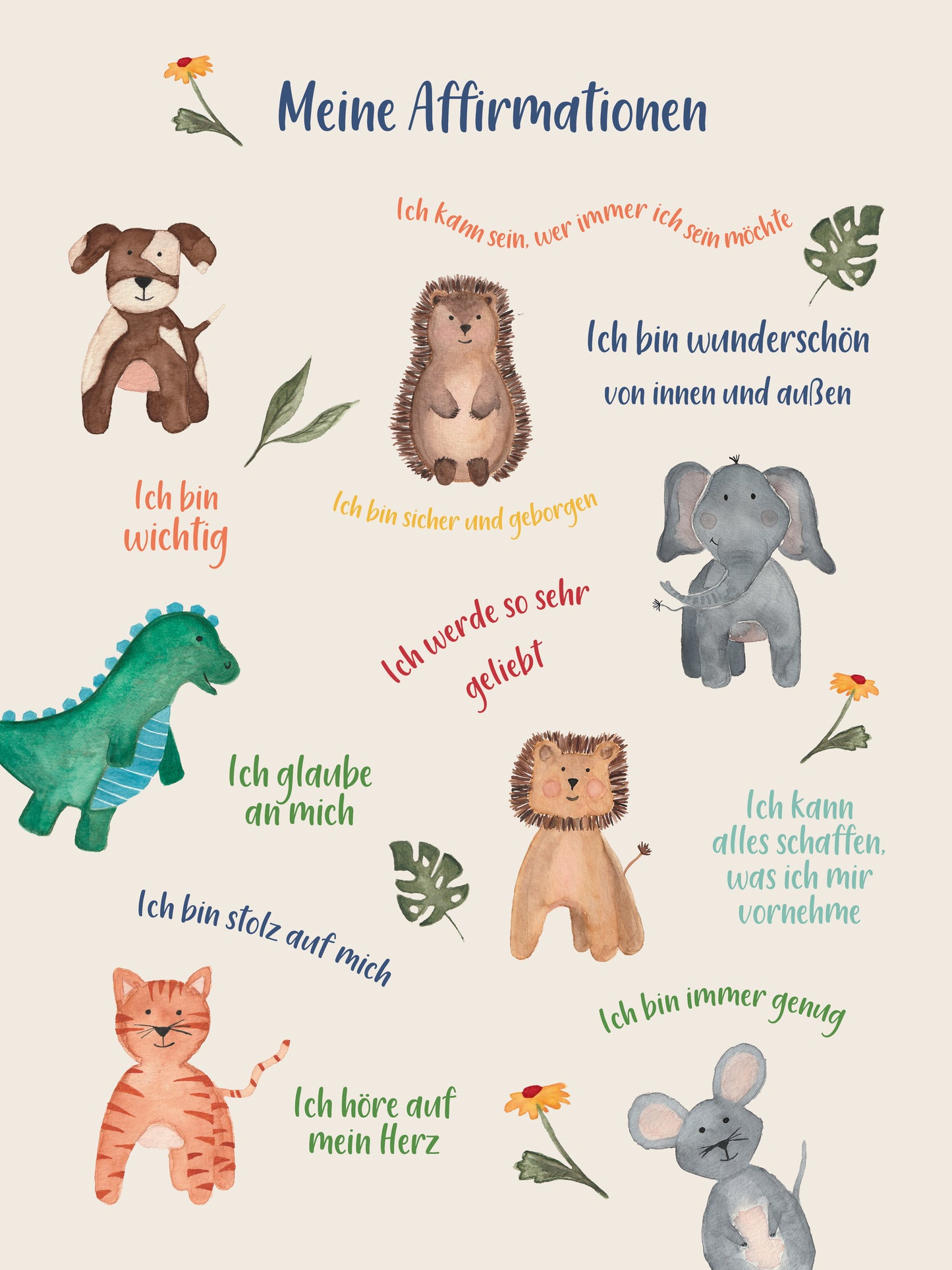Spruchposter für Kinder