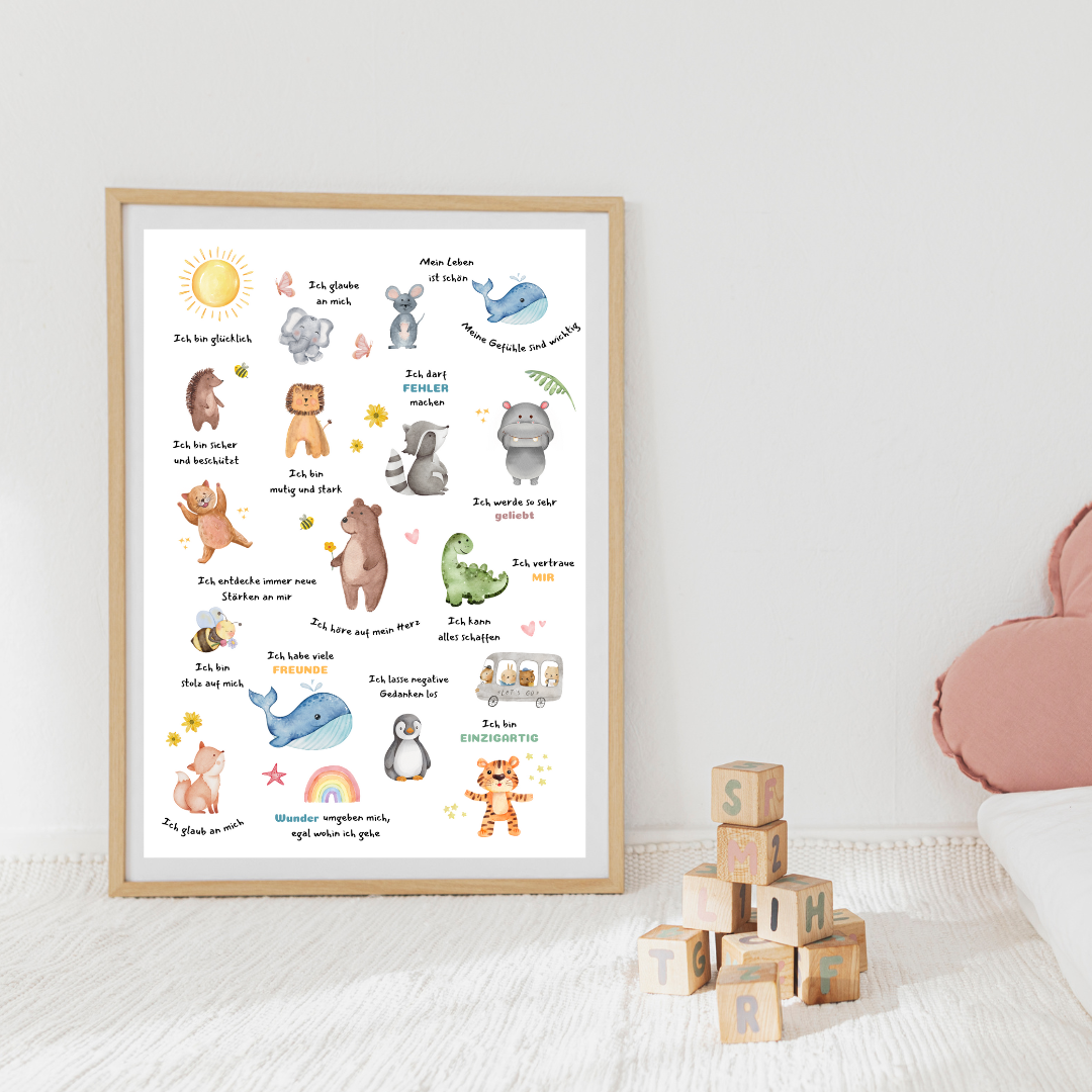 Selbstliebe Poster Kinder