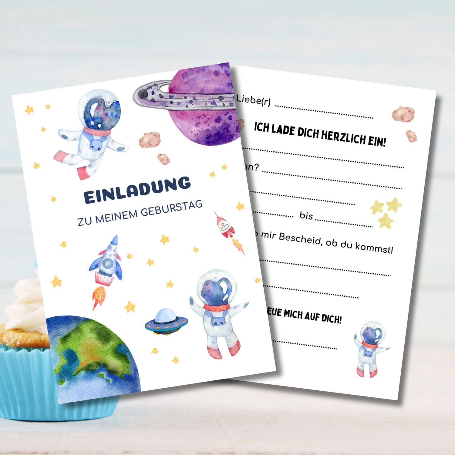 Weltraum Deko Set Für Kindergeburtstag – Inkl. Ballons, Banner & Kuchendeko Für 6. Geburtstag