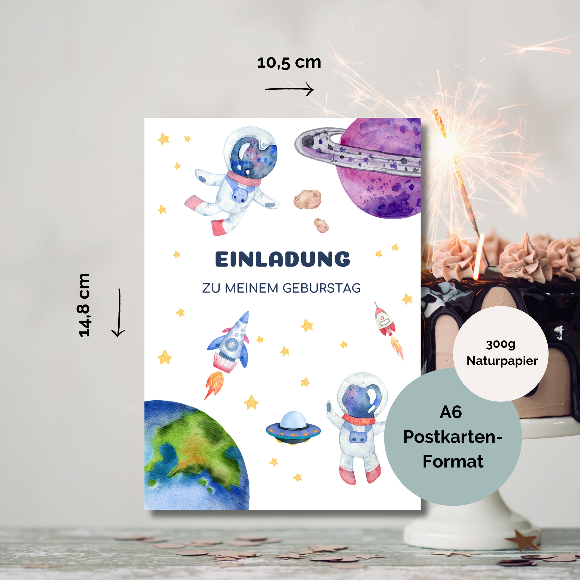 Weltall Geburtstag Astronaut Party