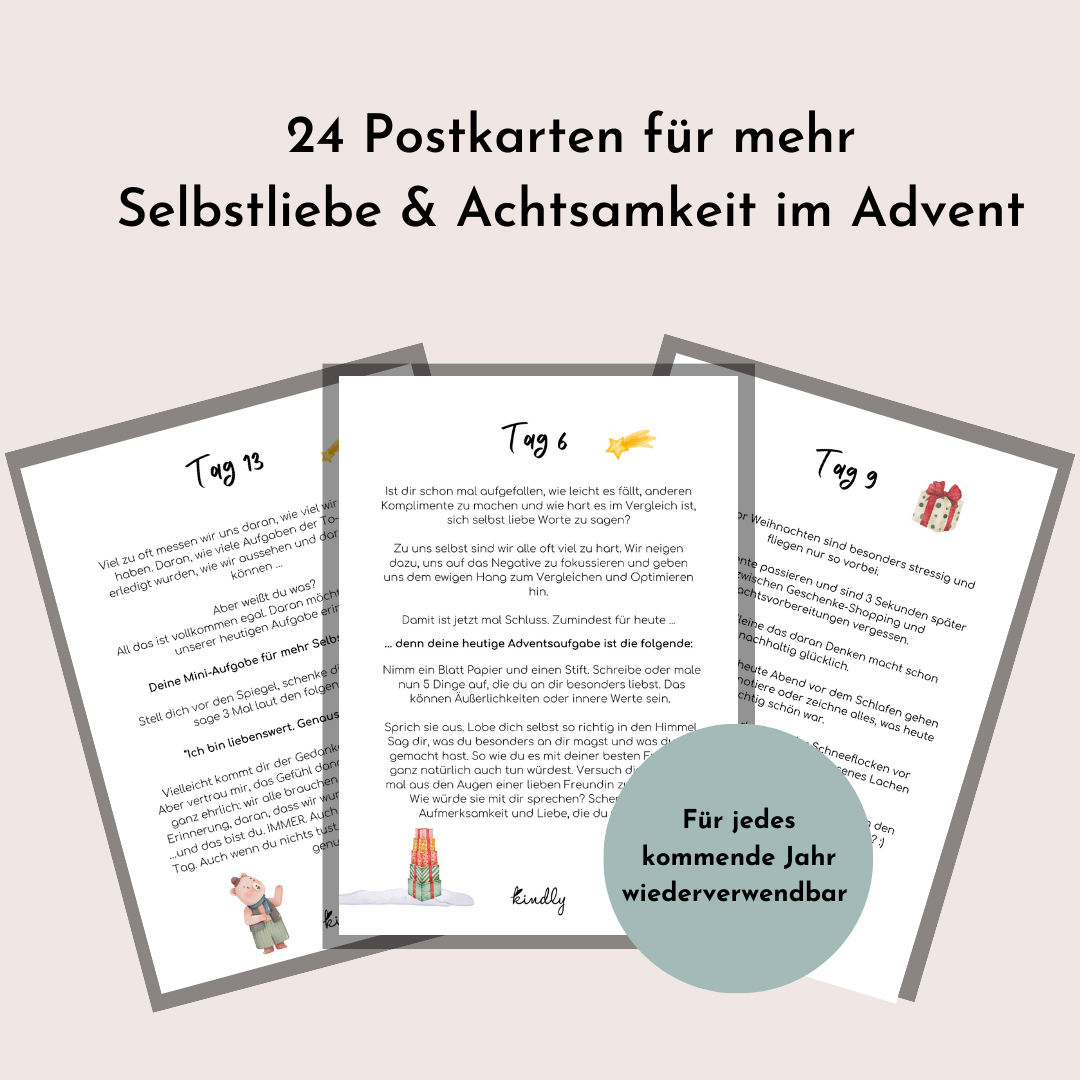 Postkarten Kalender Selbstliebe