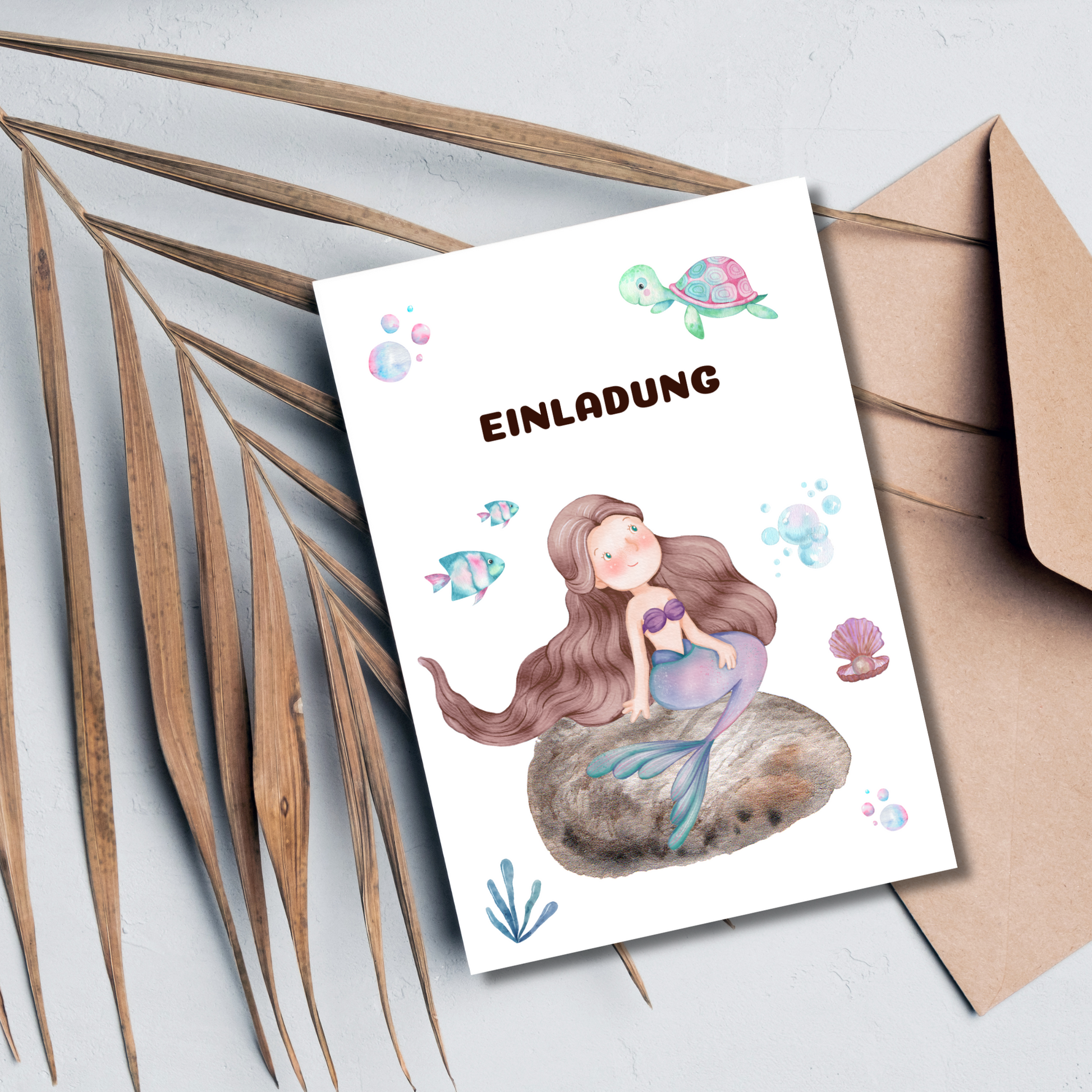 Einladungskarte Kindergeburtstag Mädchen