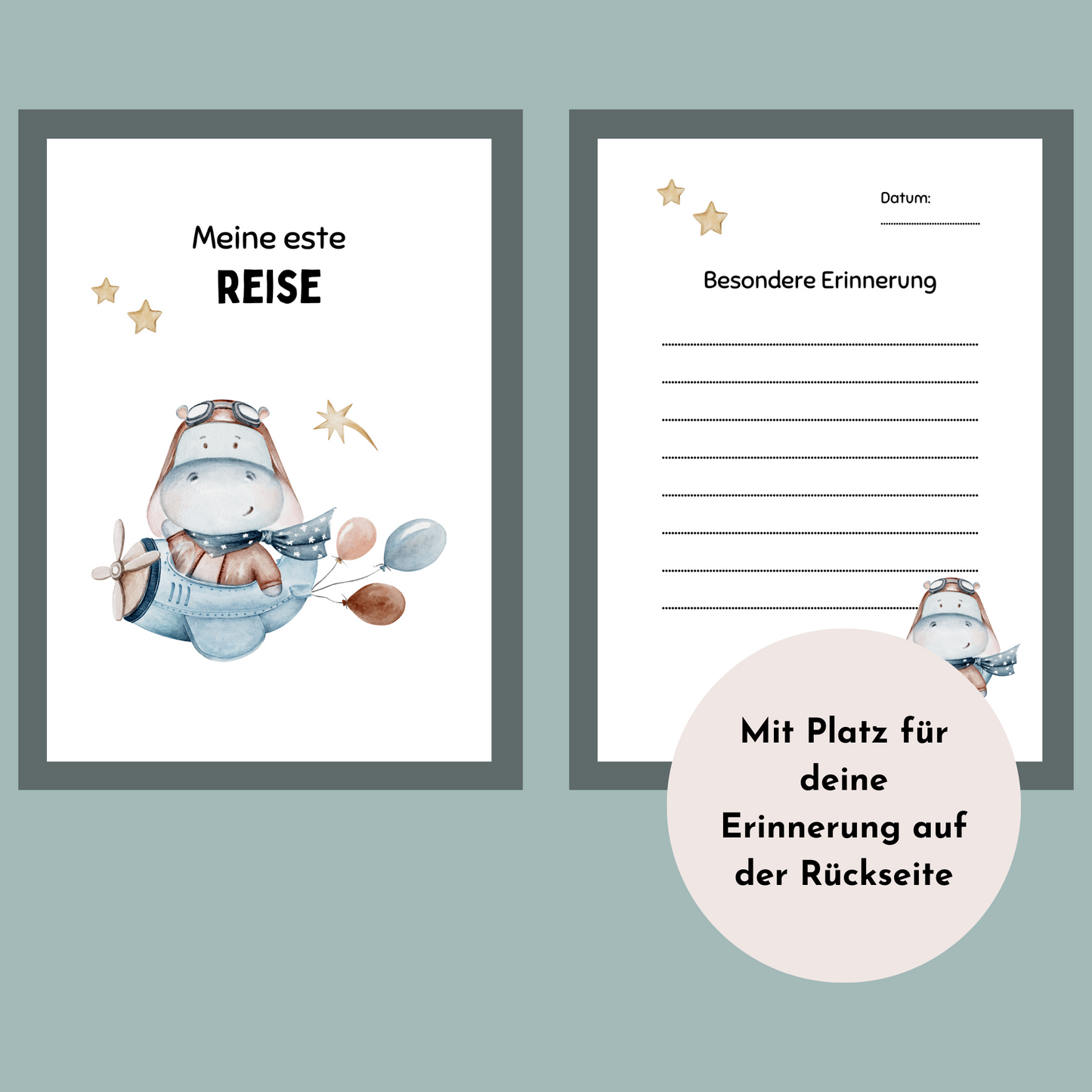 Babyalbum Geschenk Babyparty Meilensteinkarten