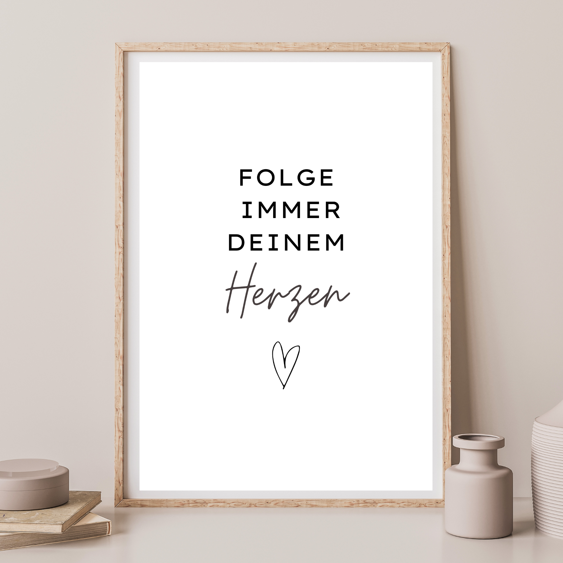 Spruchposter schwarz weiß