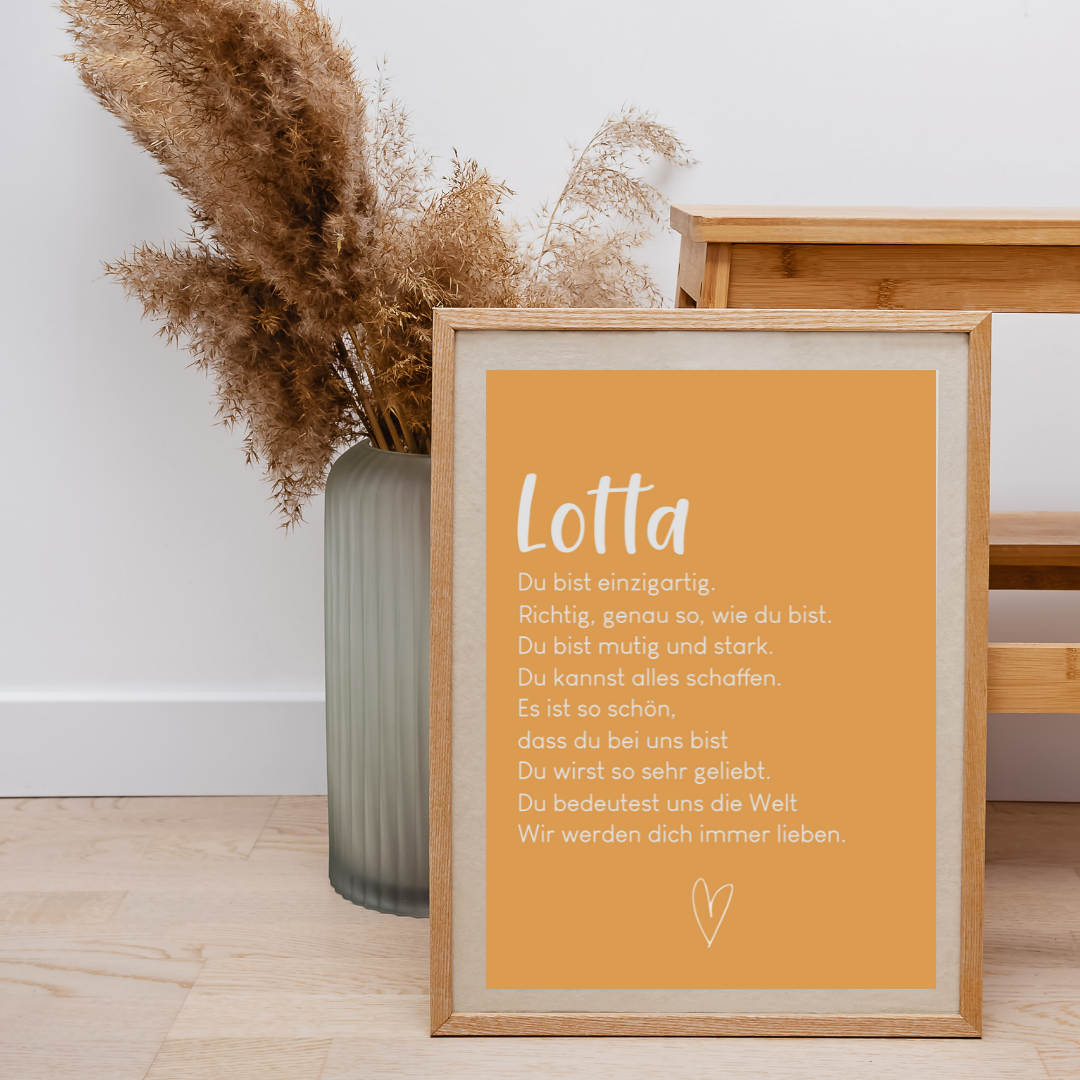 Affirmationsposter Kinderzimmer