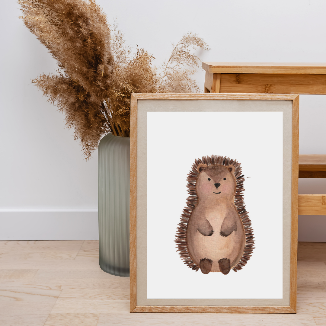 Kinderposter "Igel" für Jungen und Mädchen