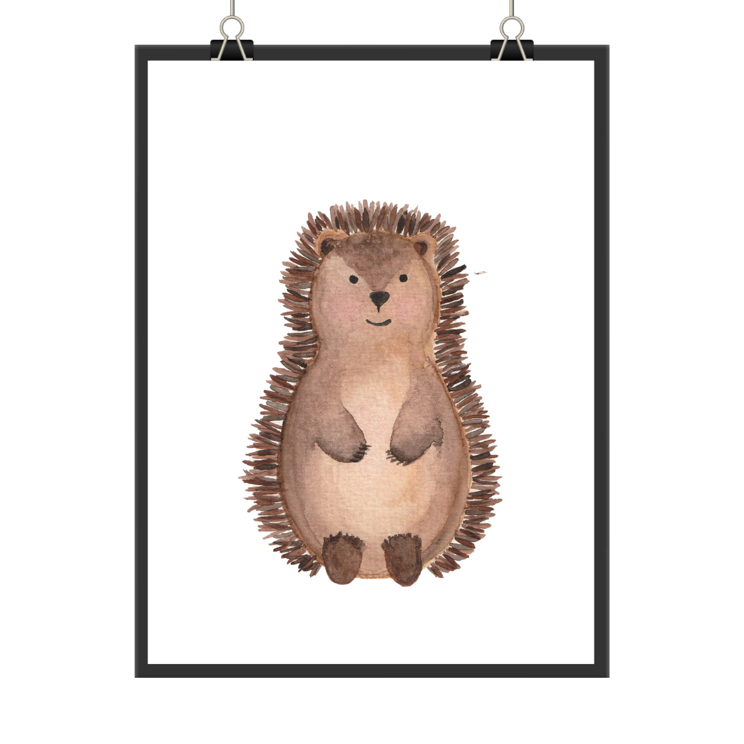 "Igel" Kinder Poster als Wanddeko