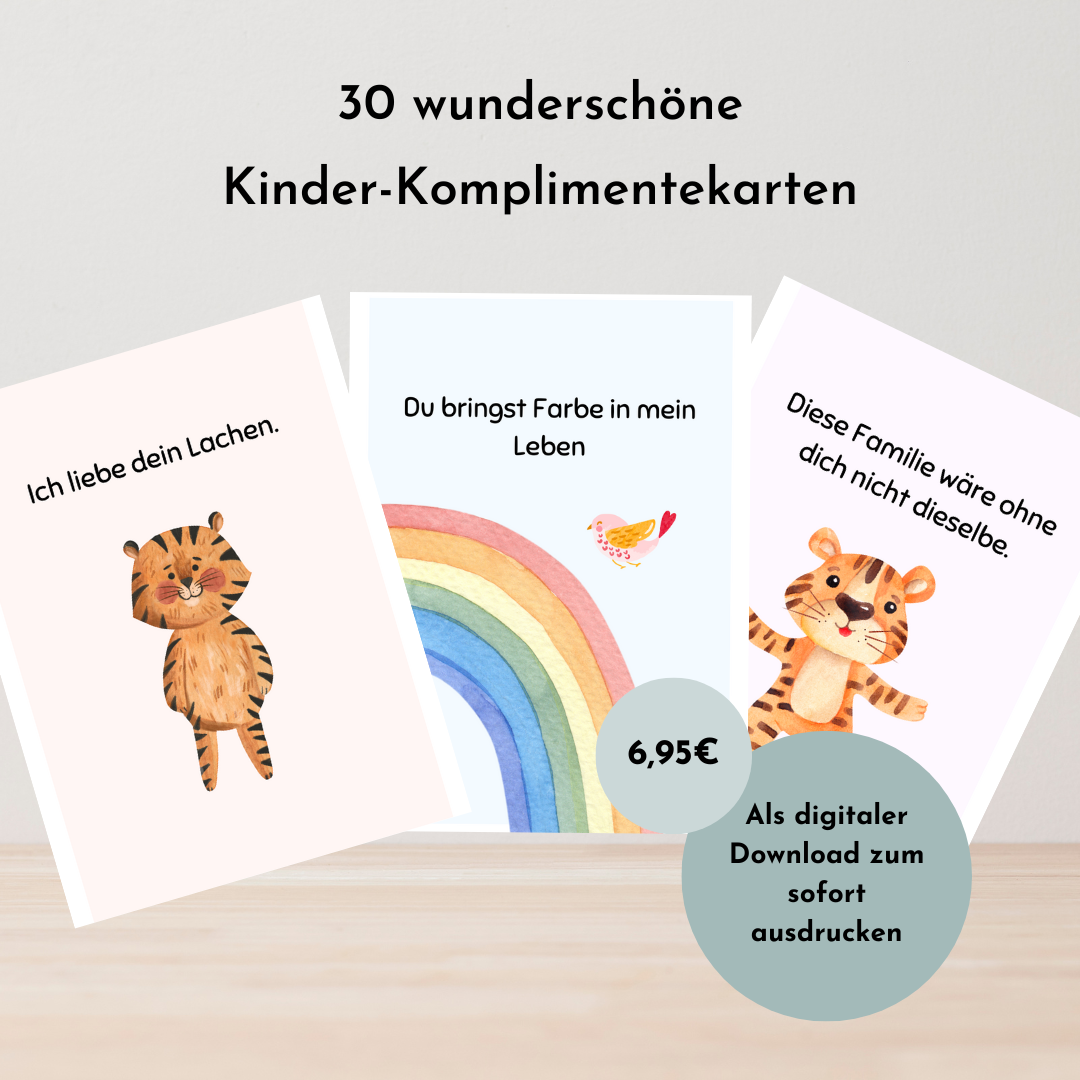 Kinder Komplimentkarten