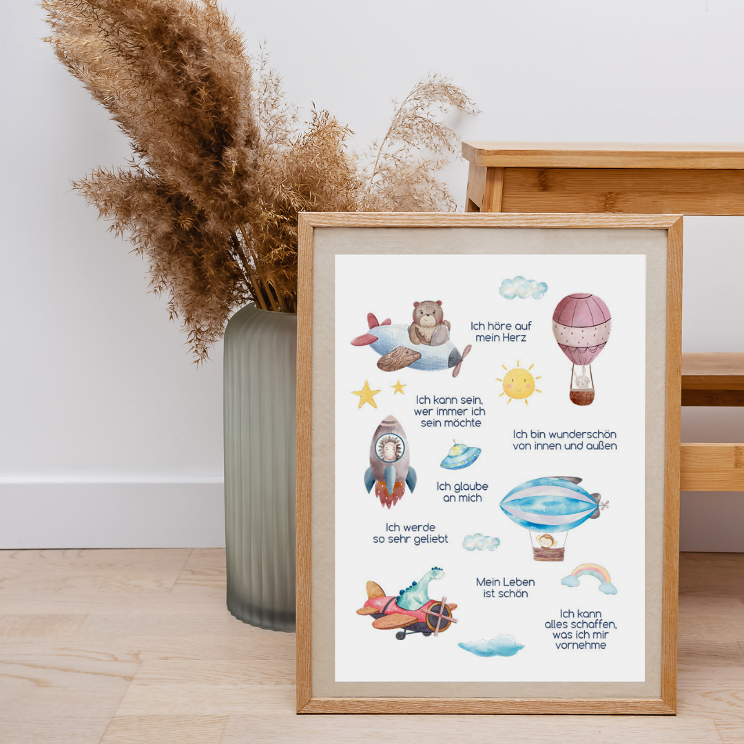Kinderposter Mödchen und Junge