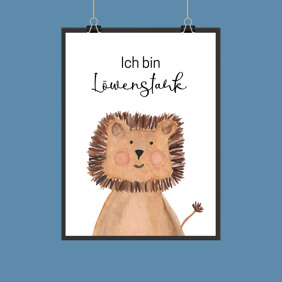 Mutmacher Poster "Löwenstark"