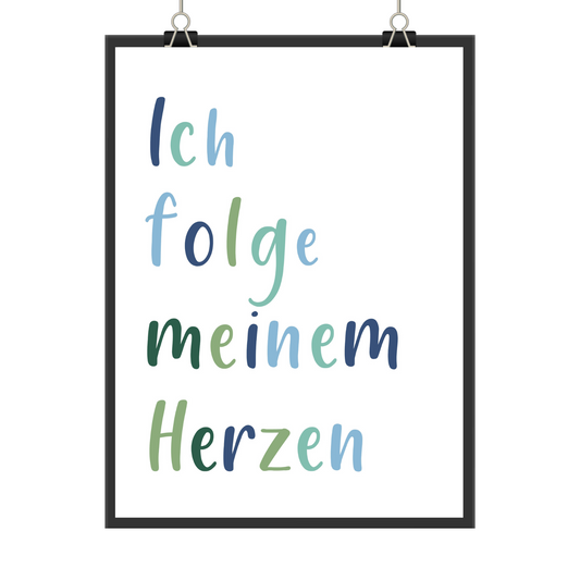 Mutmacher Poster blau