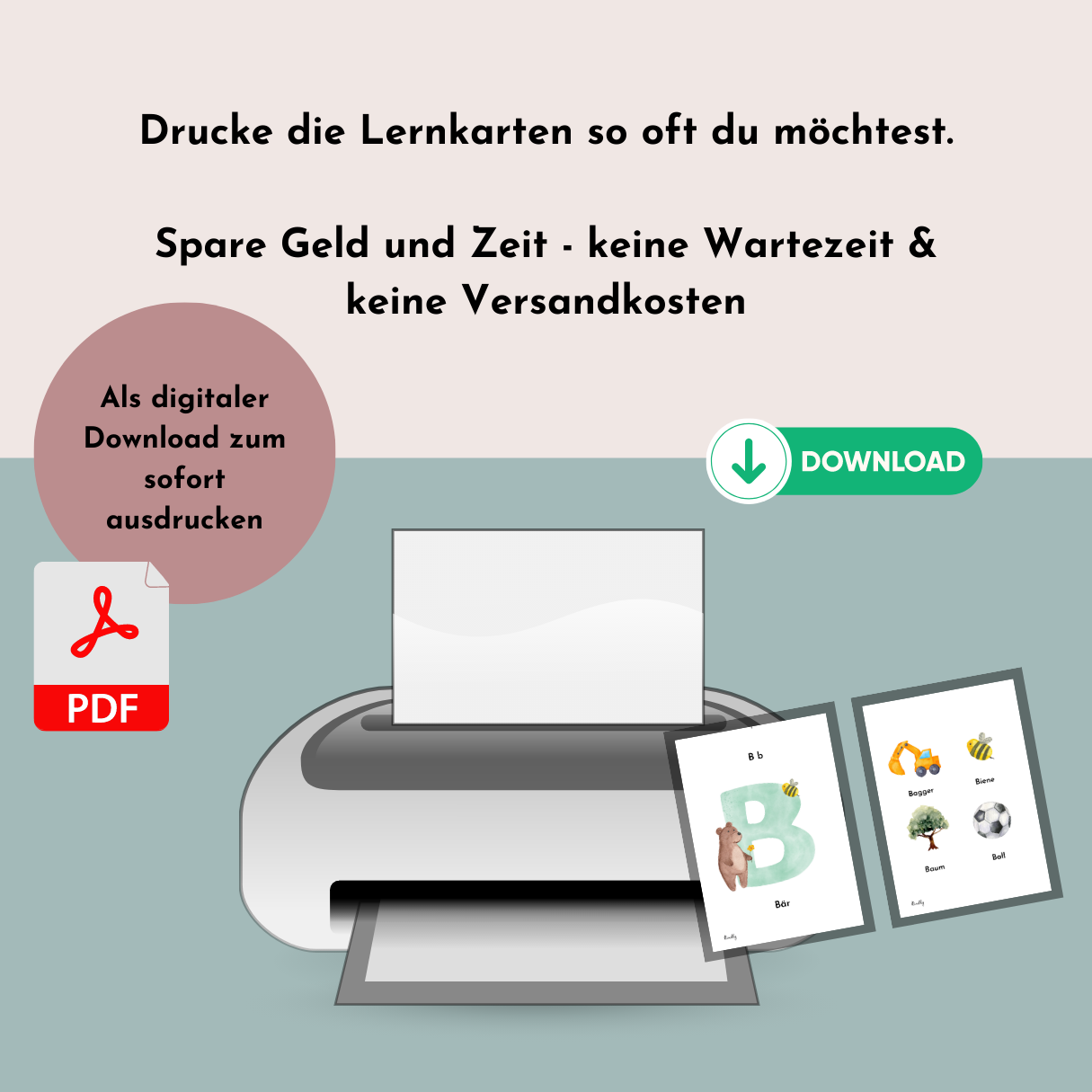alphabet lernen karten