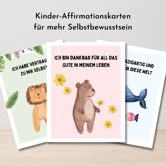 Kinder-Affirmationskarten - Positives Denken und Selbstbewusstsein spielerisch fördern