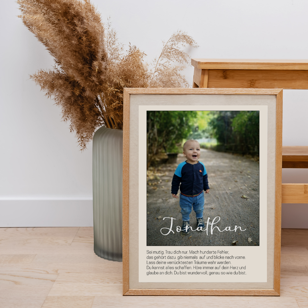 Kinder Poster personalisierbar mit Foto