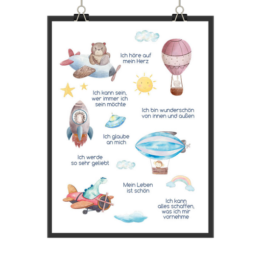 Kinderposter Autos