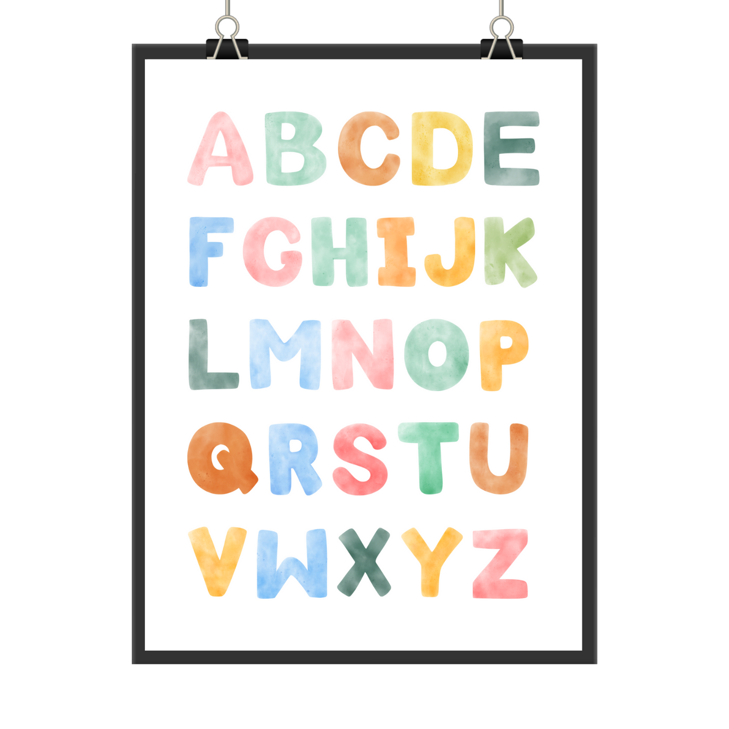 abc poster für kinder