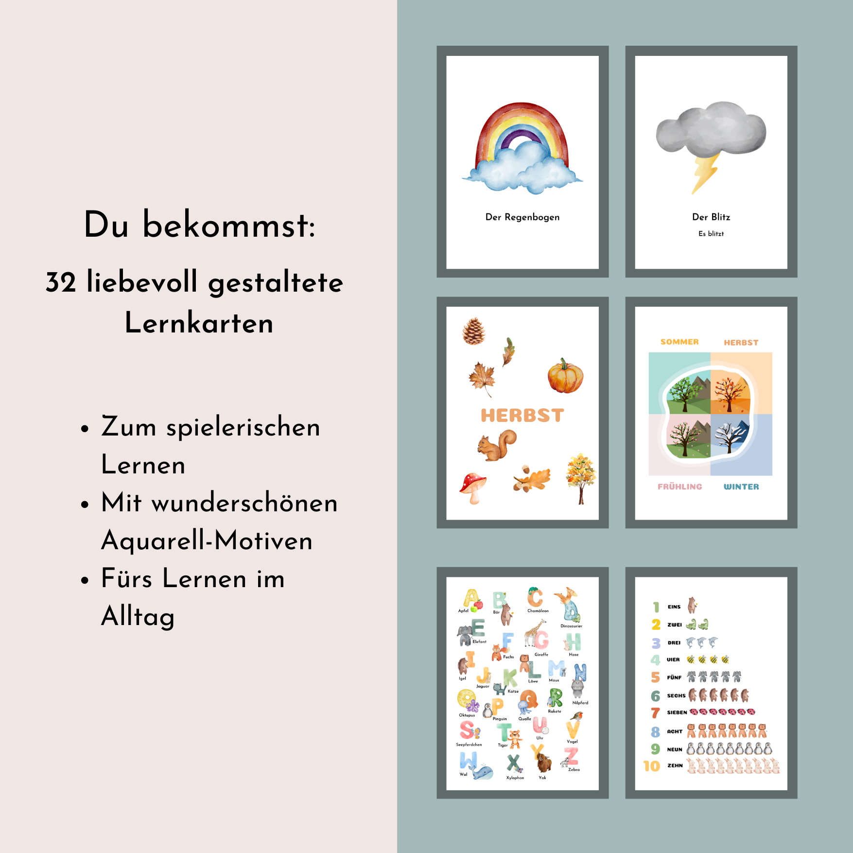 Kinder Alphabet Karten