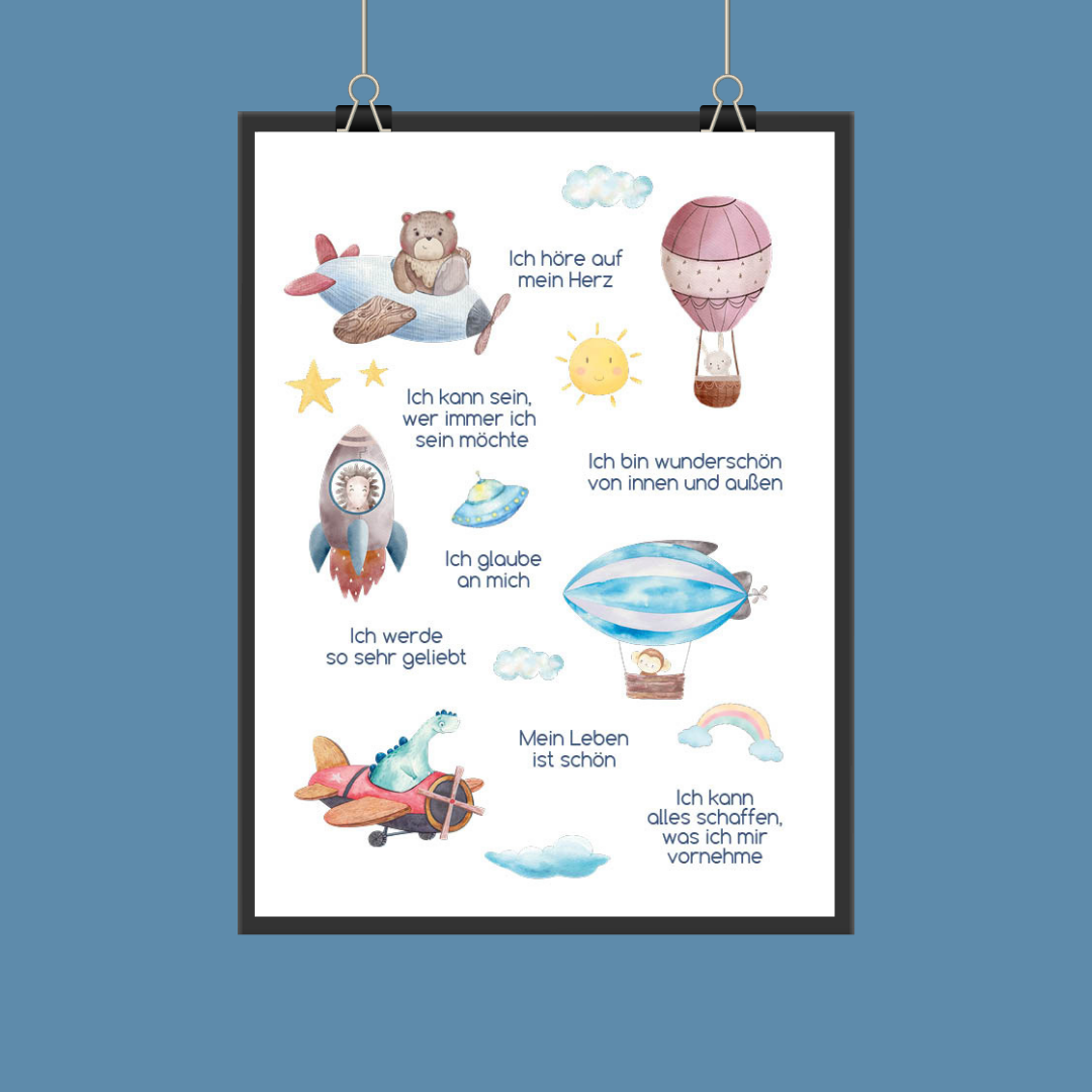 Poster Fahrzeuge Kinder