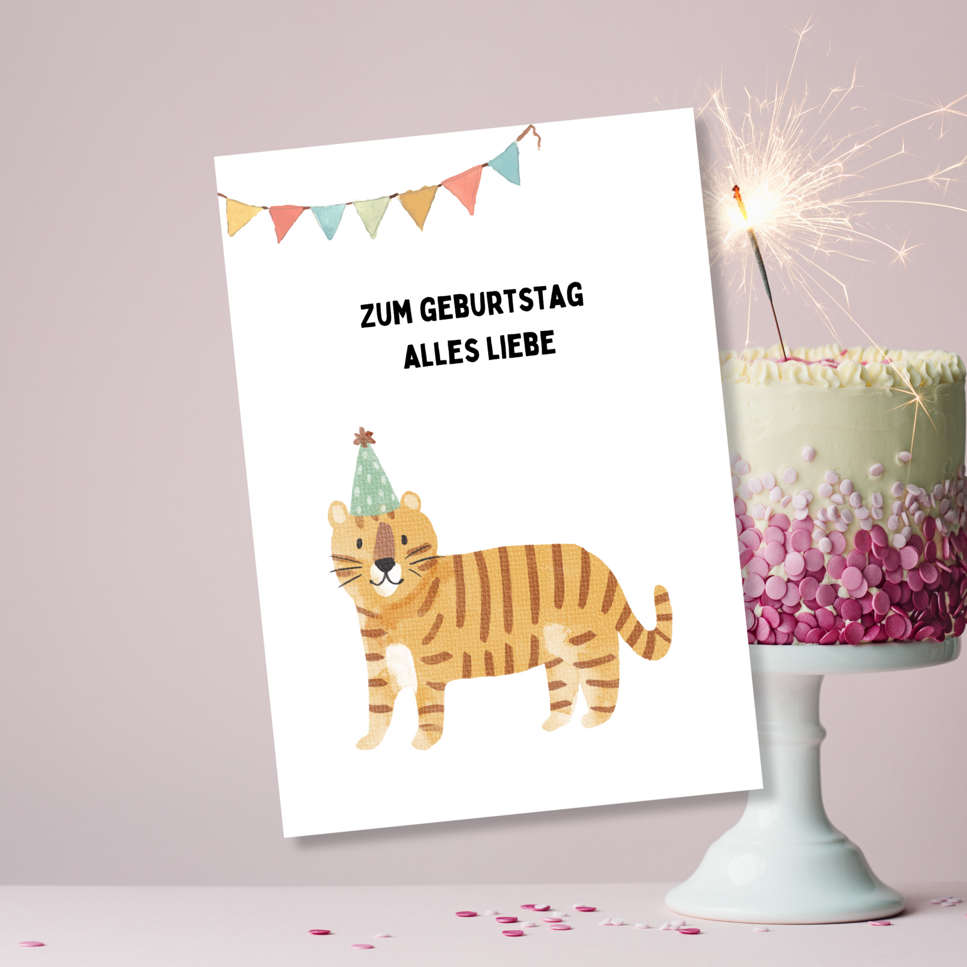 Einzigartiges Design, Aquarell Design und liebevoll gestaltet - die perfekte Karte für besondere Anlässe