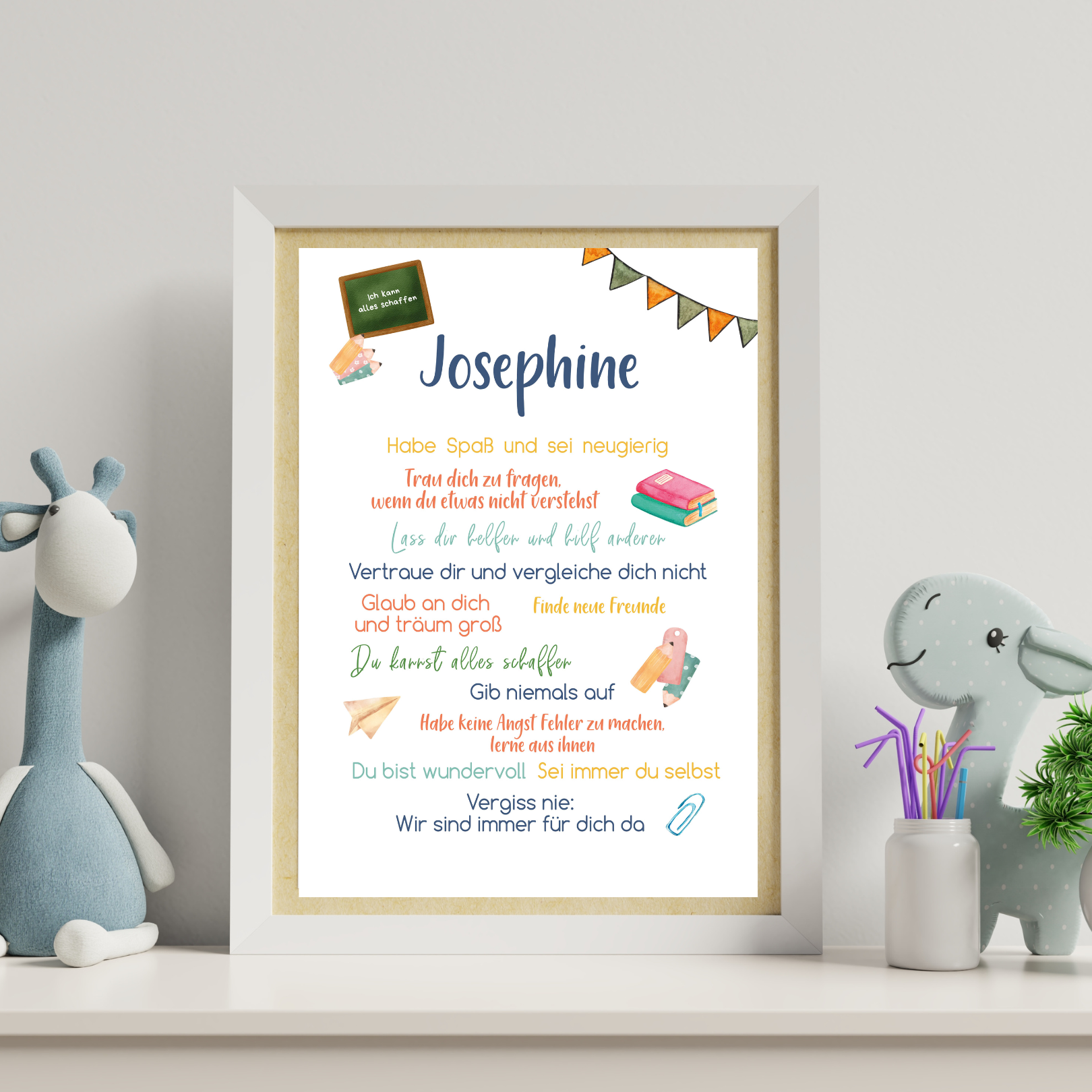Schultüte Geschenk poster