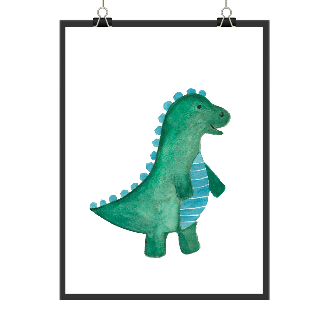 Kinderposter Dino als Wanddeko
