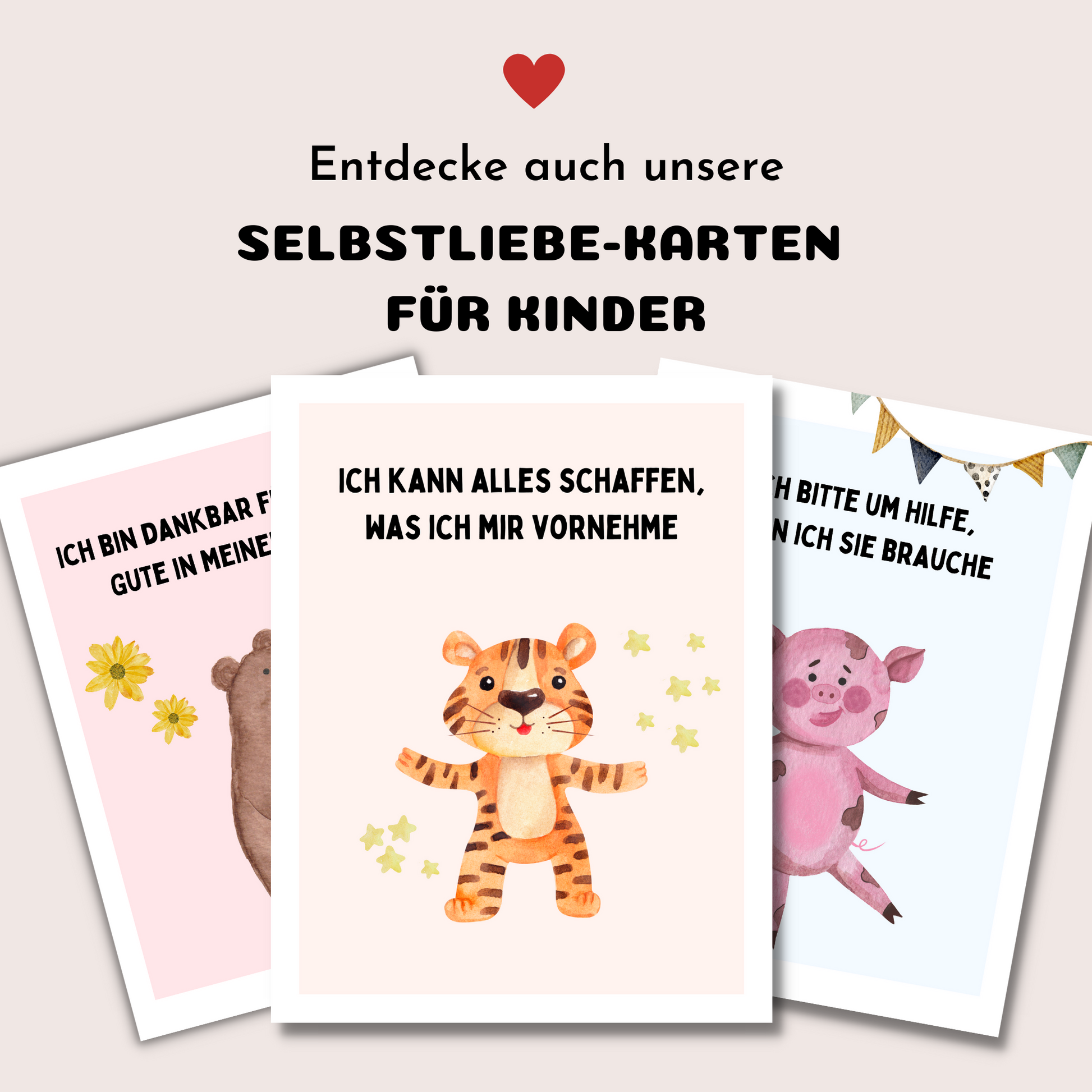 Kinder affirmationskarten A6