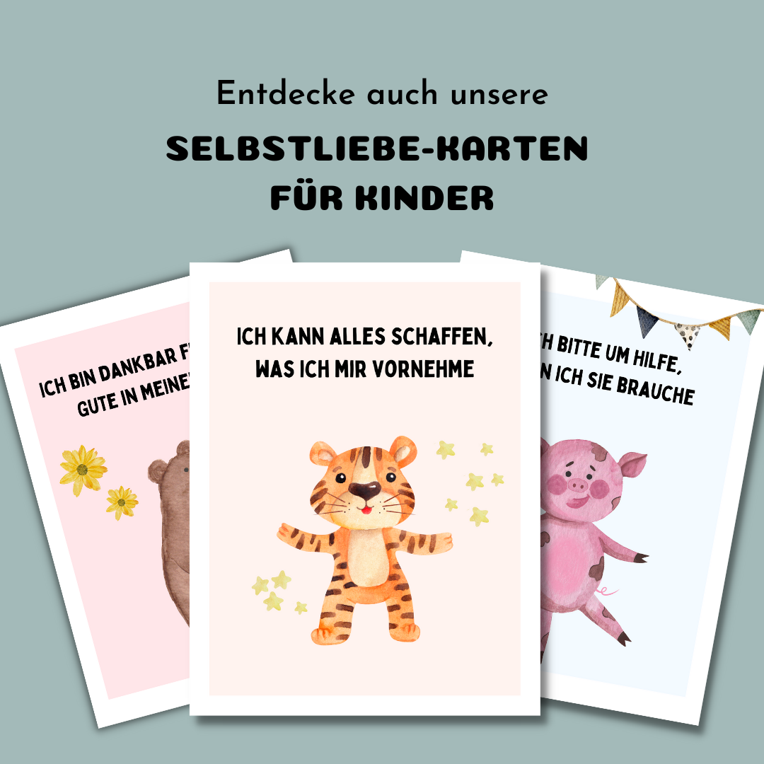 Kinder Affirmationskarten für mehr Selbstliebe
