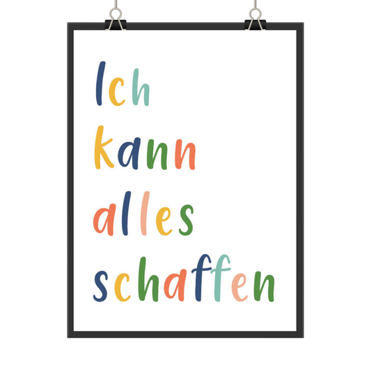 Poster Affirmationen Kinderzimmer