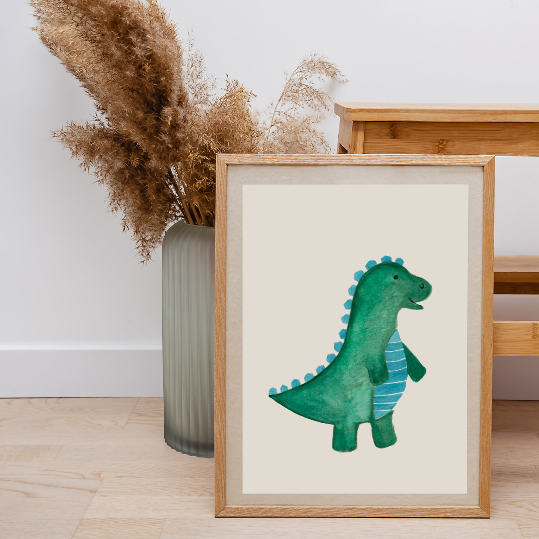 Kinderzimmer Junge Poster Dino
