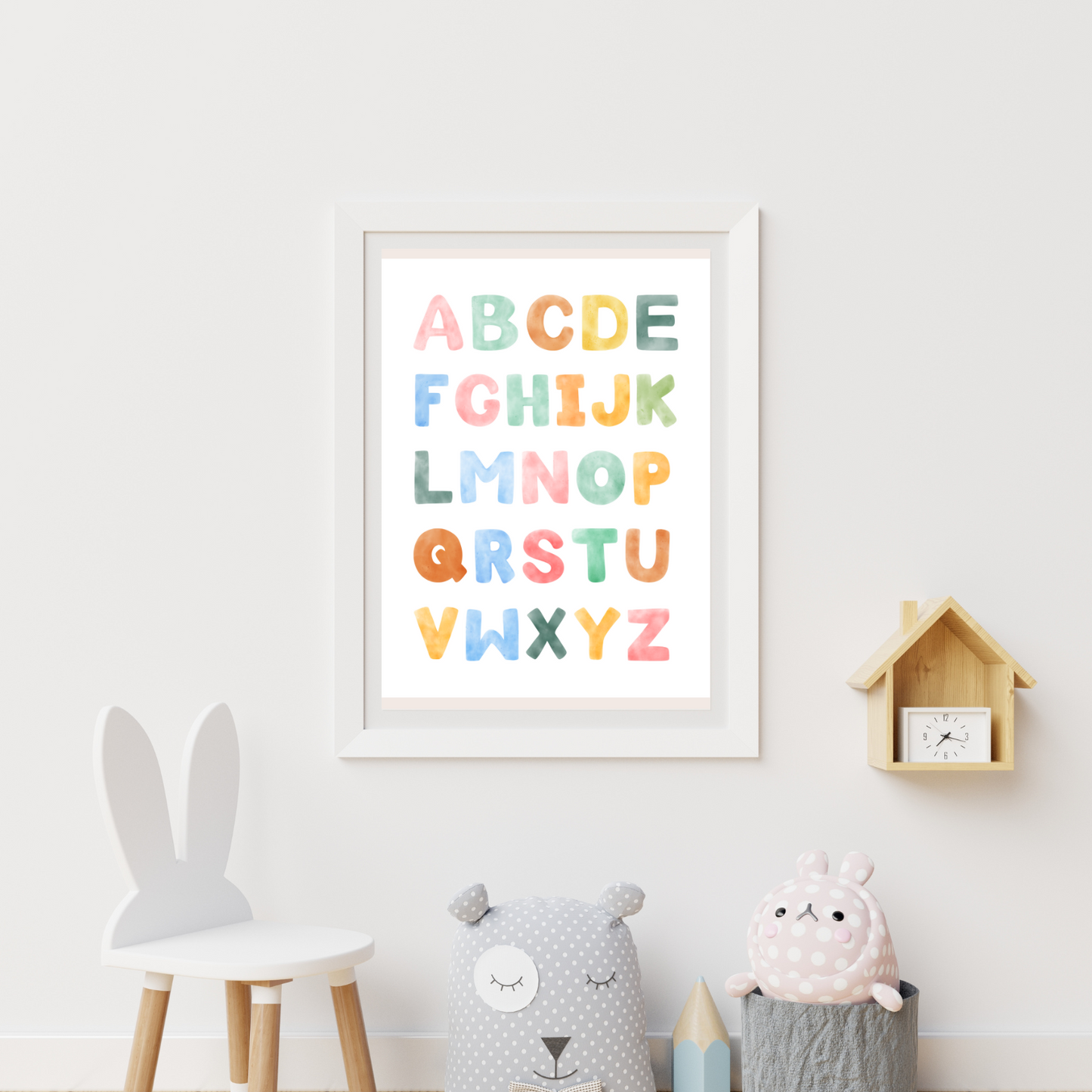 schultüte geschenk abc poster