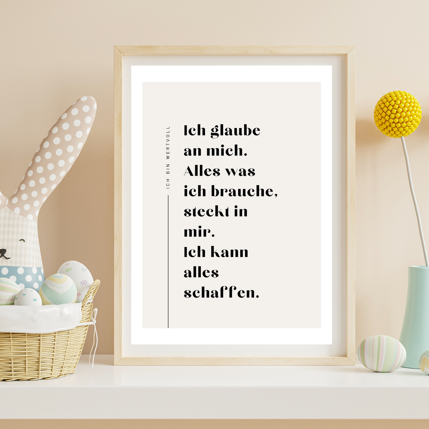 Selbstliebe Poster beige