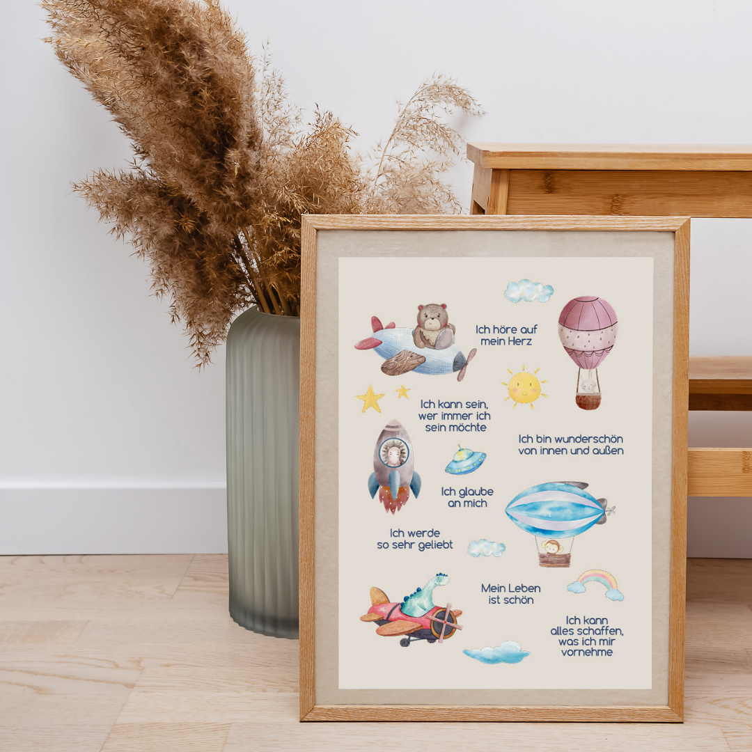 Poster Kinderzimmer Autos