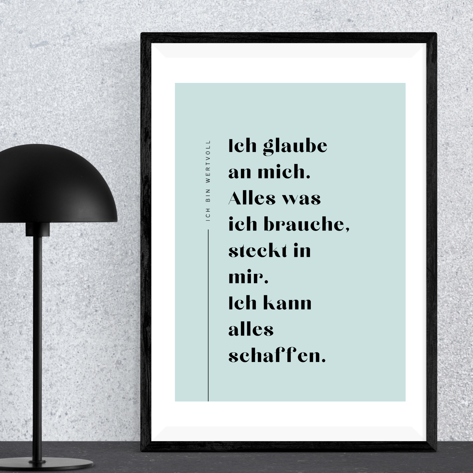 Kinder Affirmation blau