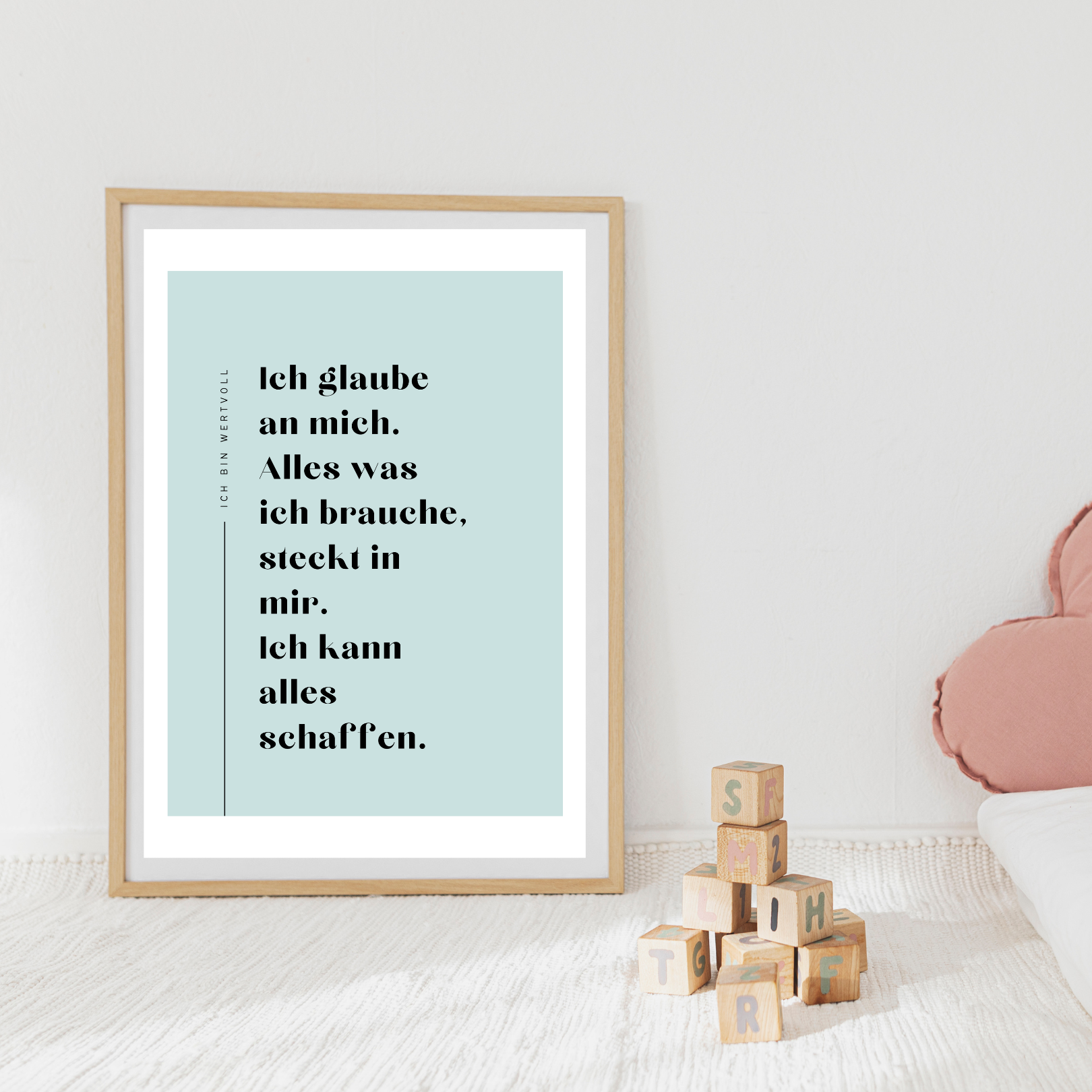 Minimalistisches poster selbstliebe