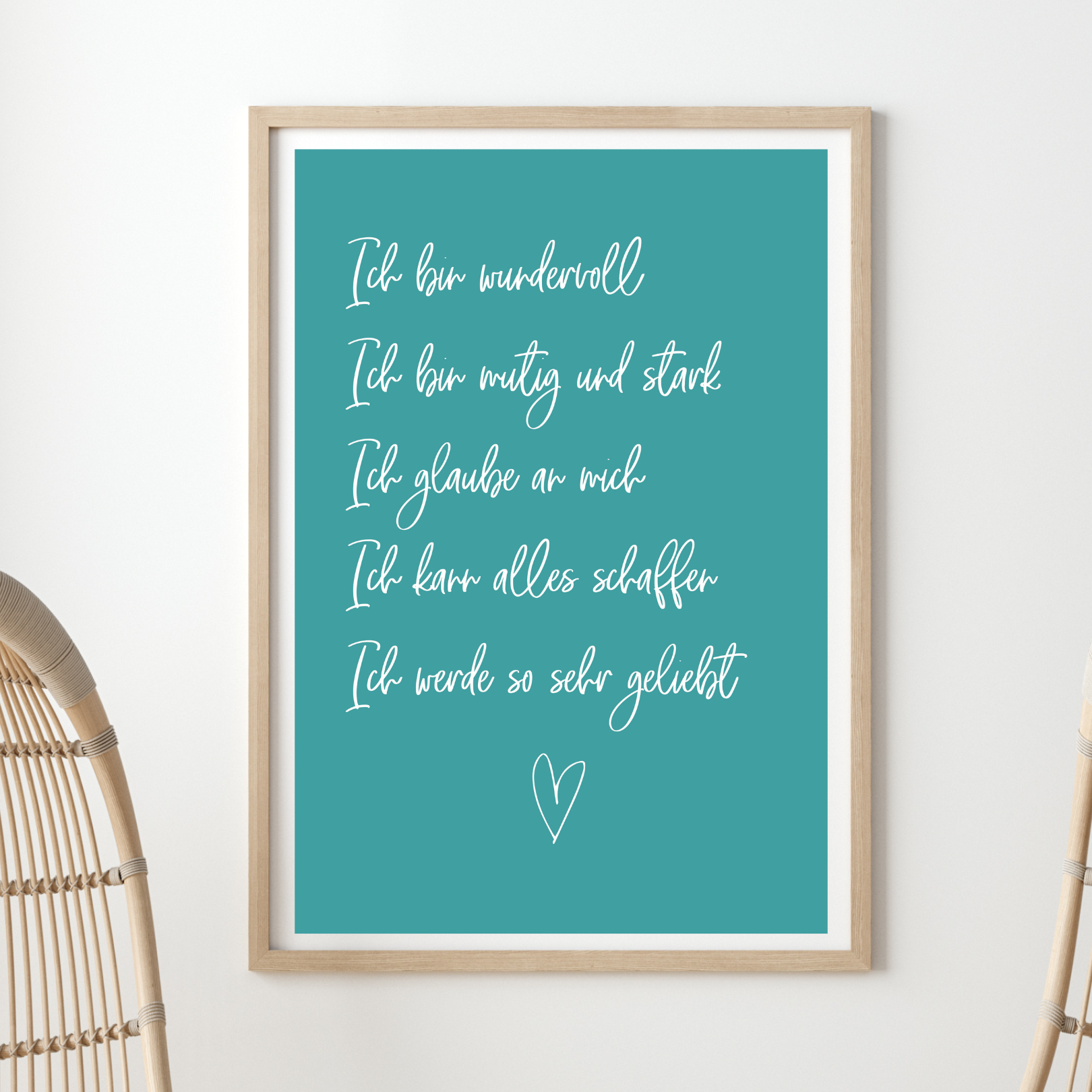 Poster Selbstliebe für schüchterne Kinder