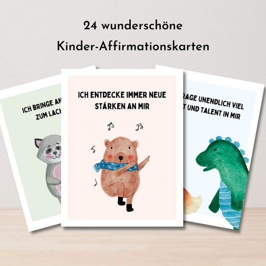 Kinder Affirmationskarten für mehr Selbstvertrauen